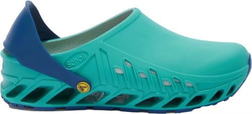 Saboti de lucru autoclavabili Evoflex, emerald/navy blue, Scholl